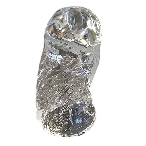 Vintage Pressed Glass Barn Owl 3.5" no chips or cracks or‎ scratches - Picture 3 of 5